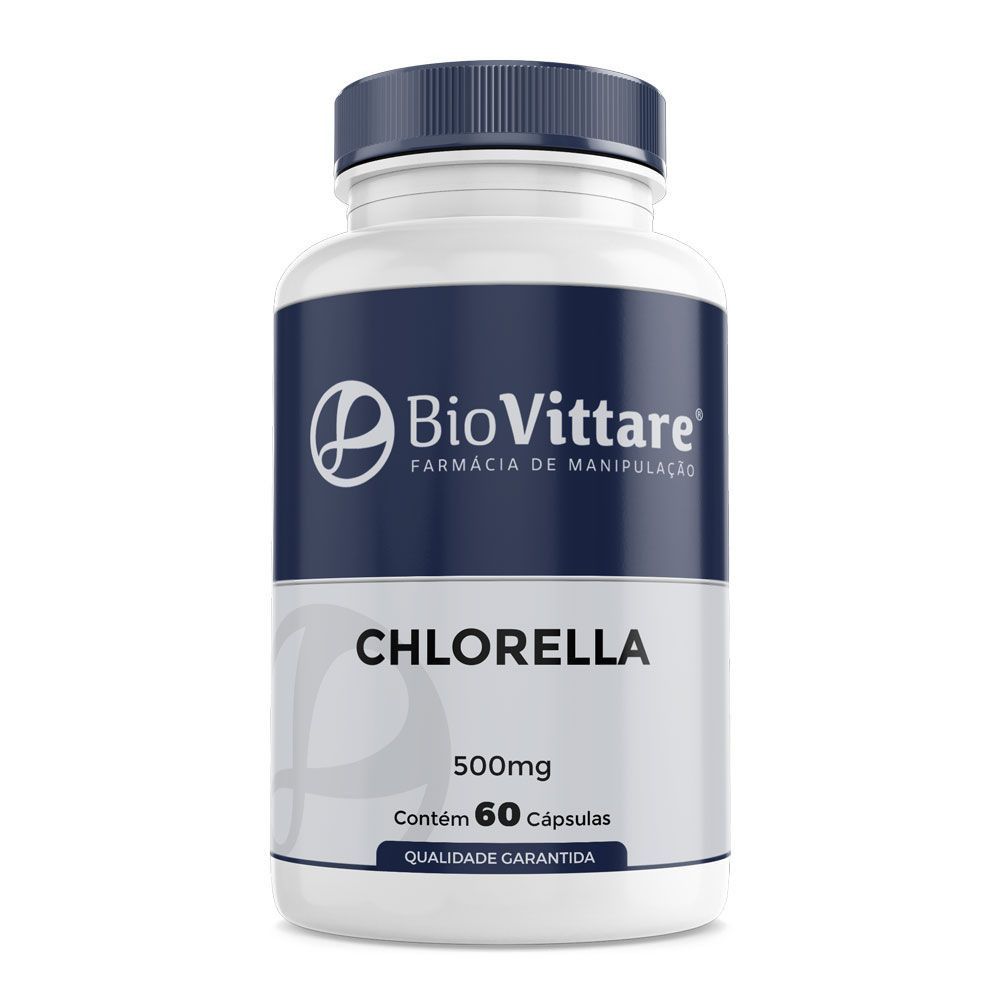 Chlorella (Clorela) 500mg 60 Cápsulas - Detox - Perda de Peso