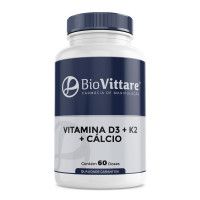 Vitamina D3 + K2 MK-7 + Cálcio 60 Doses